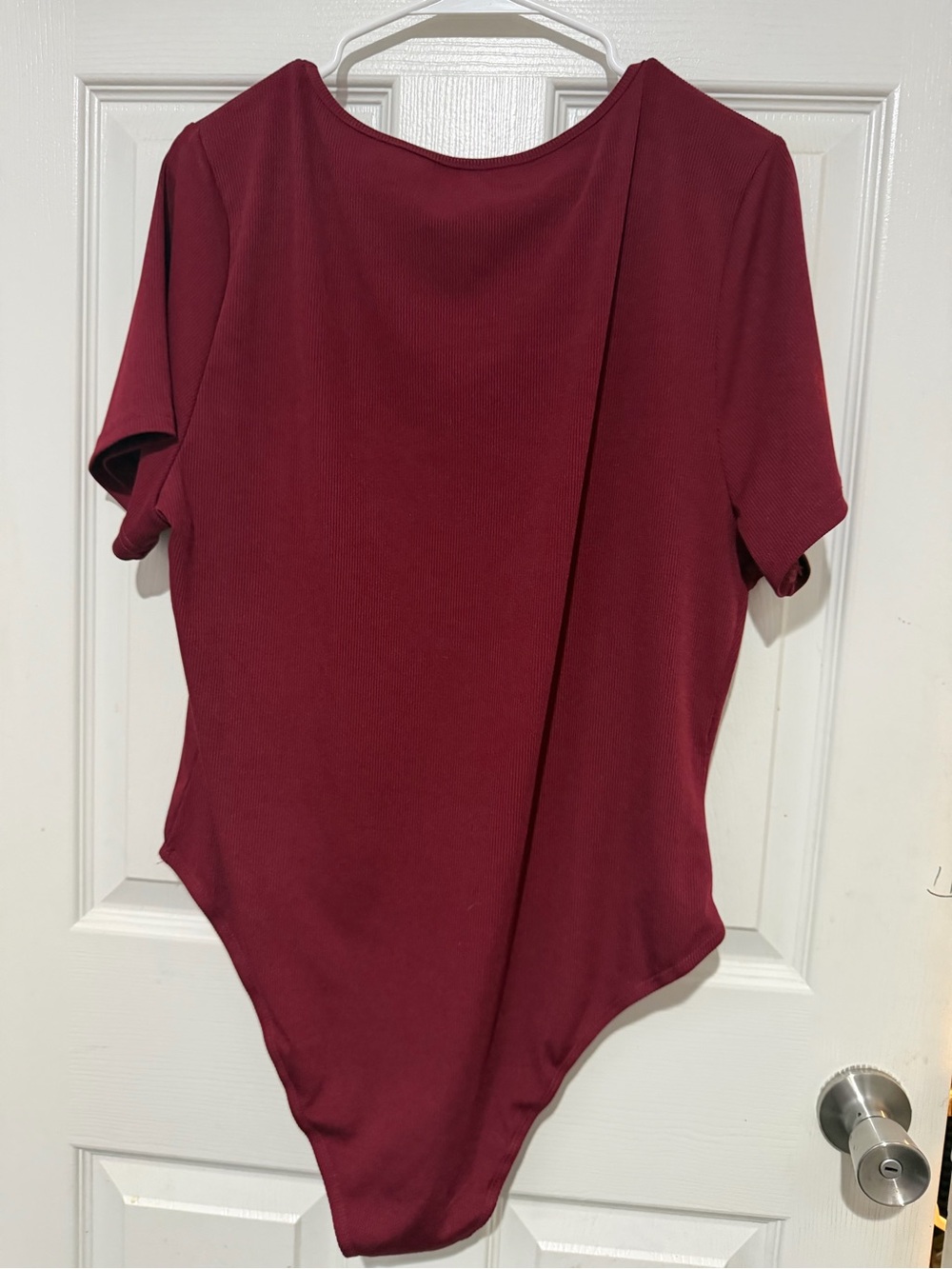 Cider Red Ribbed bodysuit - Picture 2 of 4